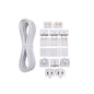 25' Wire Kit with 5-Male 5-Female Sockets | 4 Colors