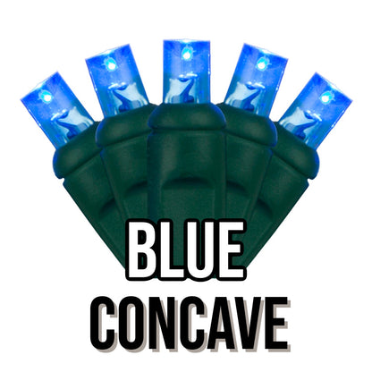 50-Light 5mm Concave Green Cord | 29 Colors