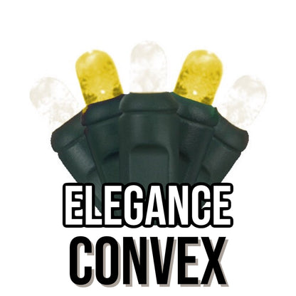 50-Light 5mm Convex Green Cord | 14 Colors