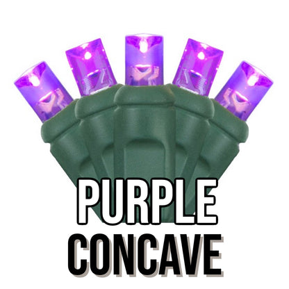 50-Light 5mm Concave Green Cord | 29 Colors
