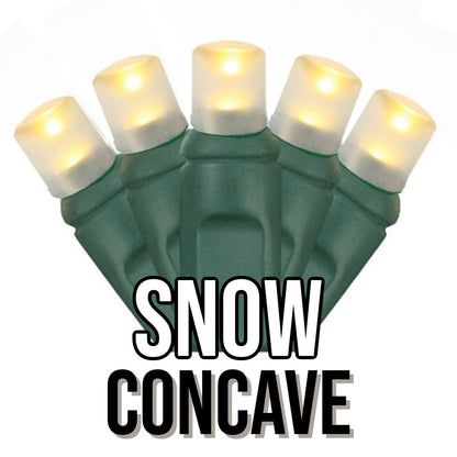 50-Light 5mm Concave Green Cord | 29 Colors
