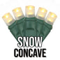 50-Light 5mm Concave Green Cord | 29 Colors