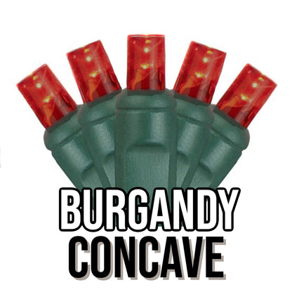 50-Light 5mm Concave Green Cord | 29 Colors