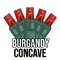 50-Light 5mm Concave Green Cord | 29 Colors