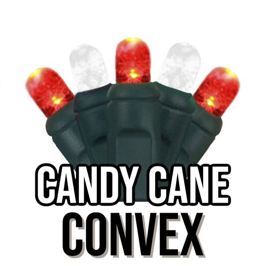 50-Light 5mm Convex Green Cord | 14 Colors
