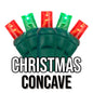 50-Light 5mm Concave Green Cord | 29 Colors