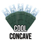 50-Light 5mm Concave Green Cord | 29 Colors