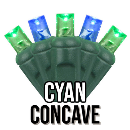 50-Light 5mm Concave Green Cord | 29 Colors