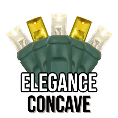 50-Light 5mm Concave Green Cord | 29 Colors