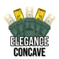 50-Light 5mm Concave Green Cord | 29 Colors