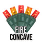 50-Light 5mm Concave Green Cord | 29 Colors