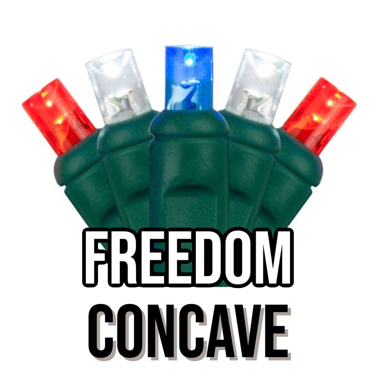 50-Light 5mm Concave Green Cord | 29 Colors