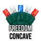 50-Light 5mm Concave Green Cord | 29 Colors