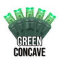 50-Light 5mm Concave Green Cord | 29 Colors