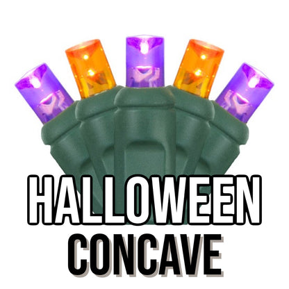 50-Light 5mm Concave Green Cord | 29 Colors