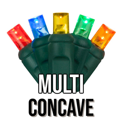 50-Light 5mm Concave Green Cord | 29 Colors