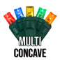 50-Light 5mm Concave Green Cord | 29 Colors
