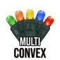 50-Light 5mm Convex Green Cord | 14 Colors
