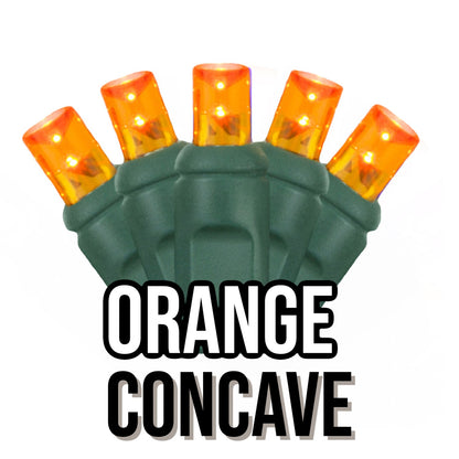 50-Light 5mm Concave Green Cord | 29 Colors