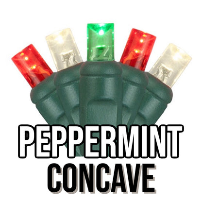 50-Light 5mm Concave Green Cord | 29 Colors