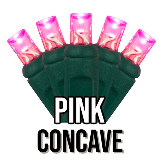 50-Light 5mm Concave Green Cord | 29 Colors