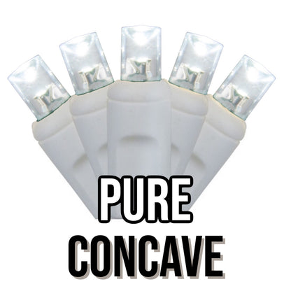 50-Light 5mm Concave White Cord | 5 Colors