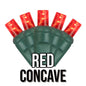50-Light 5mm Concave Green Cord | 29 Colors