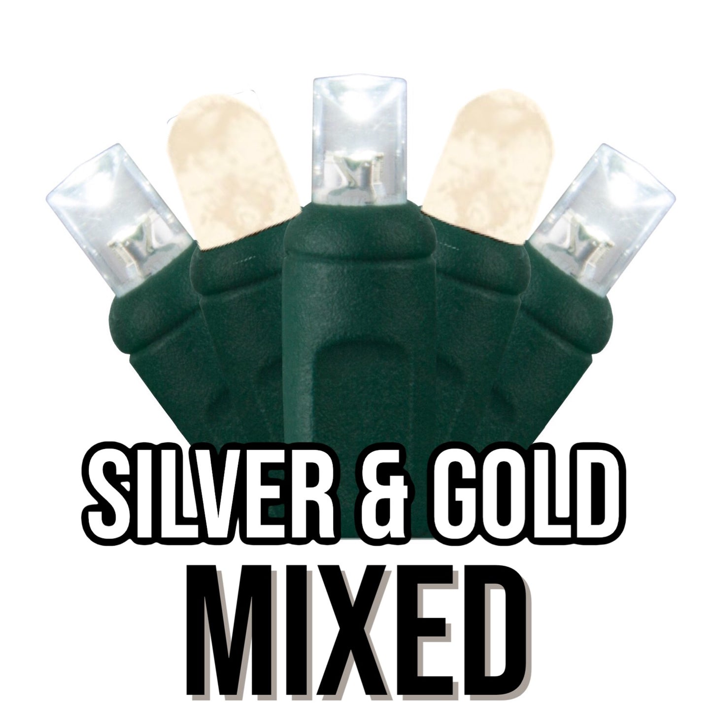 50-Light 5mm Concave Green Cord | 29 Colors