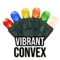 50-Light 5mm Convex Green Cord | 14 Colors