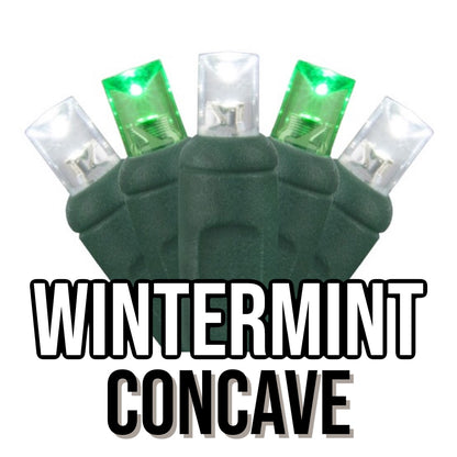 50-Light 5mm Concave Green Cord | 29 Colors