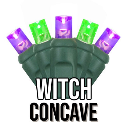 50-Light 5mm Concave Green Cord | 29 Colors