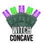 50-Light 5mm Concave Green Cord | 29 Colors