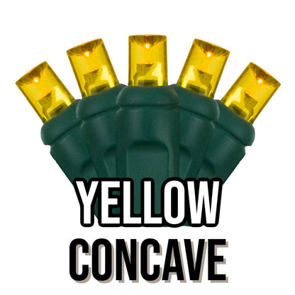 50-Light 5mm Concave Green Cord | 29 Colors