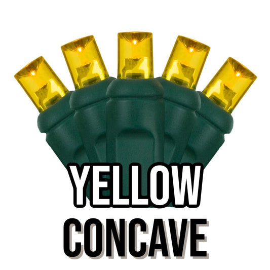 50-Light 5mm Concave Green Cord | 29 Colors