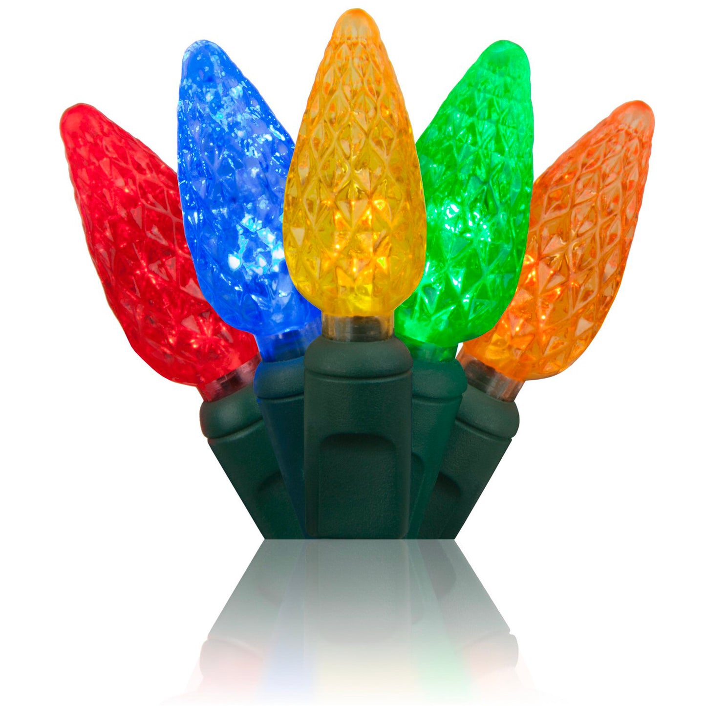C6 Faceted Cone Lights 70-Light | 11 Colors
