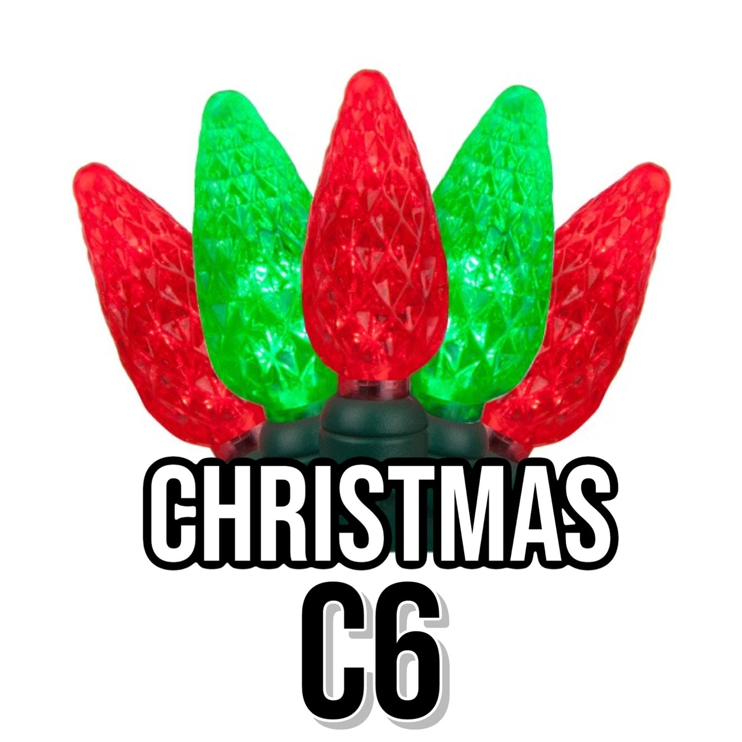 C6 Faceted Cone Lights 70-Light | 11 Colors