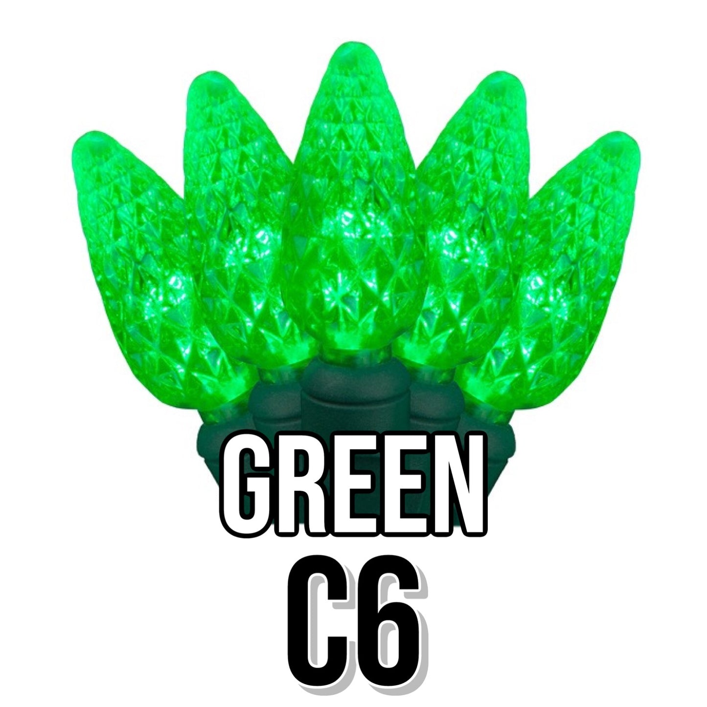 C6 Faceted Cone Lights 70-Light | 11 Colors