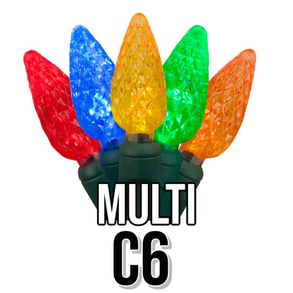 C6 Faceted Cone Lights 70-Light | 11 Colors
