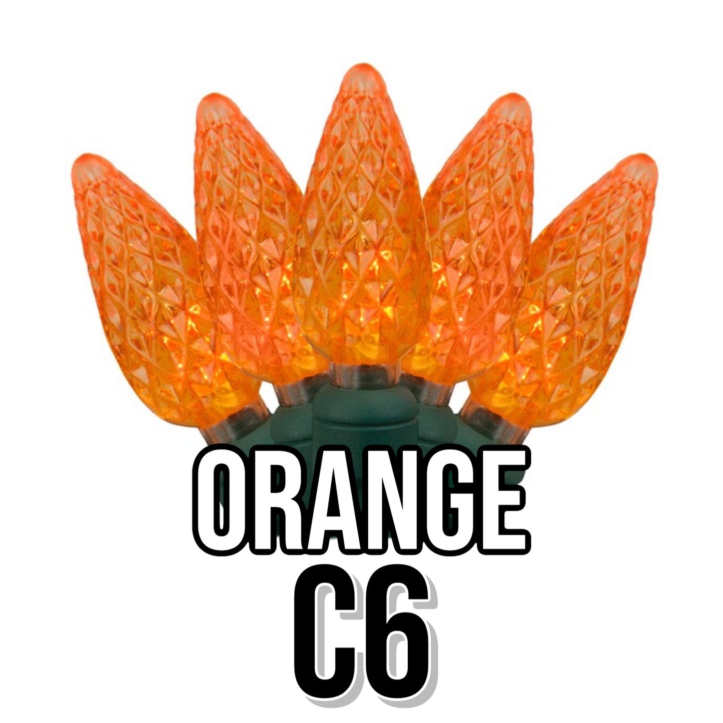 C6 Faceted Cone Lights 70-Light | 11 Colors
