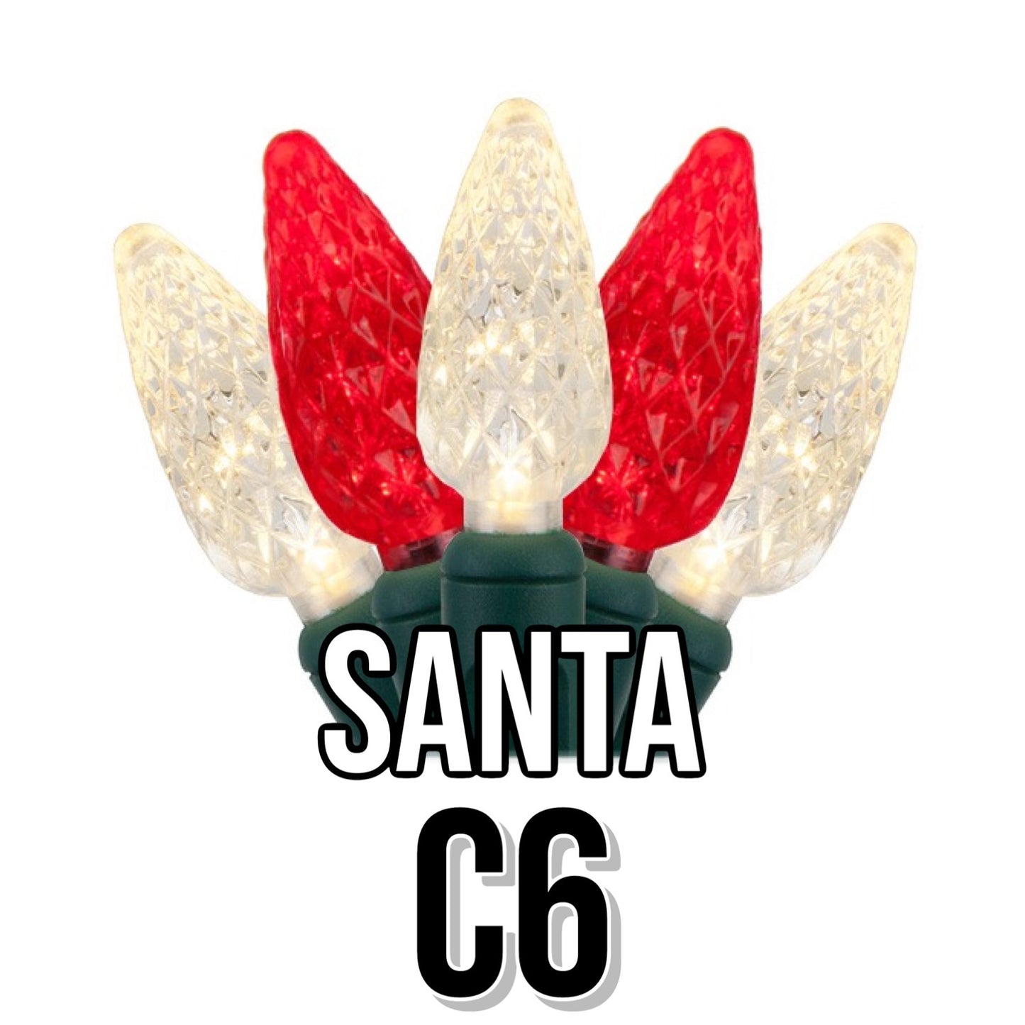 C6 Faceted Cone Lights 70-Light | 11 Colors