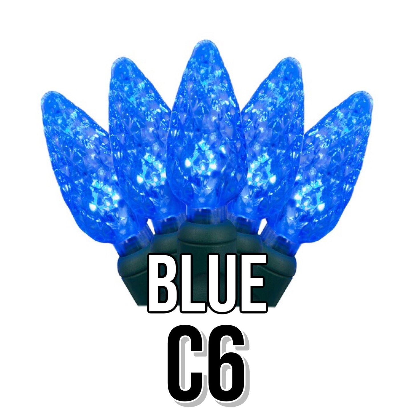 C6 Faceted Cone Lights 70-Light | 11 Colors