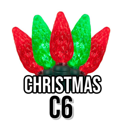 C6 Faceted Cone Lights 70-Light | 11 Colors