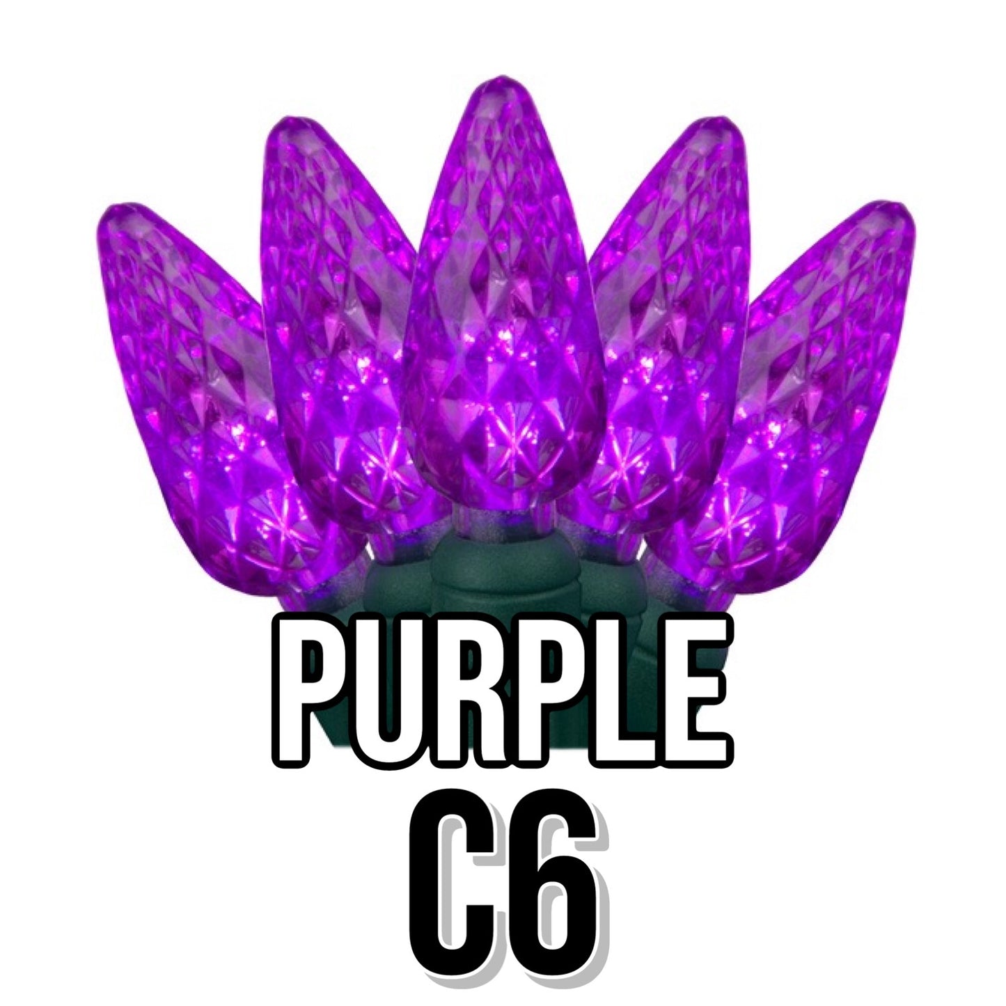 C6 Faceted Cone Lights 70-Light | 11 Colors