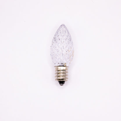 C7 LED Faceted Bulb | 12 Colors