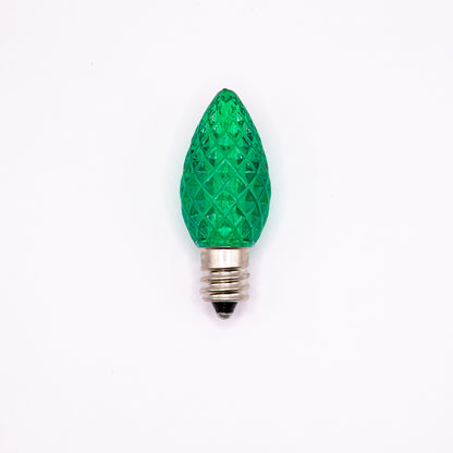 C7 LED Faceted Bulb | 12 Colors