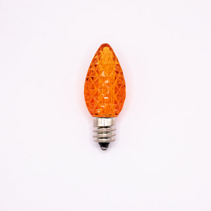 C7 LED Faceted Bulb | 12 Colors