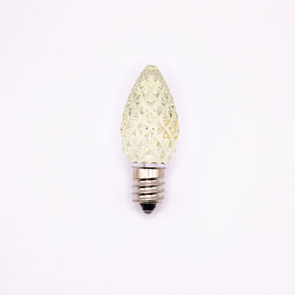 C7 LED Faceted Bulb | 12 Colors