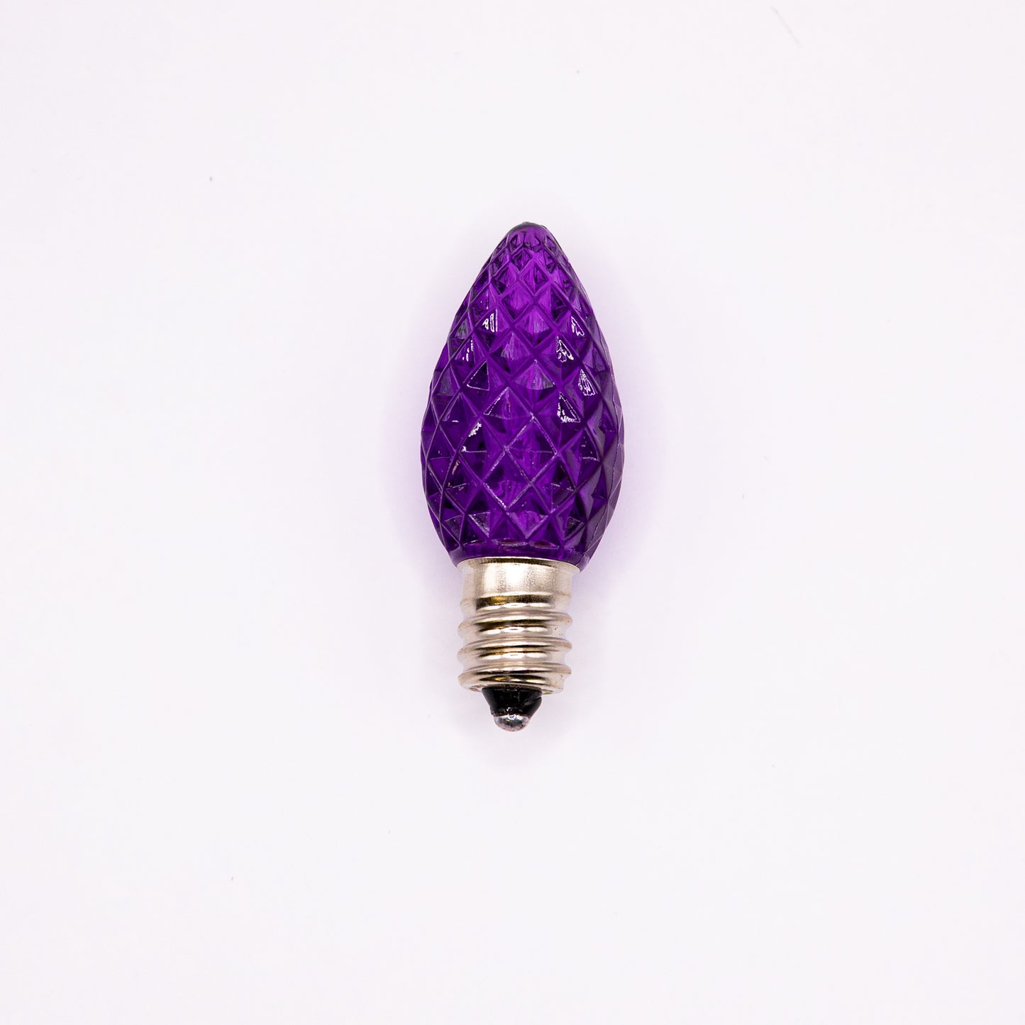 C7 LED Faceted Bulb | 12 Colors