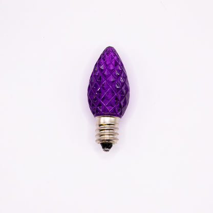 C7 LED Faceted Bulb | 12 Colors