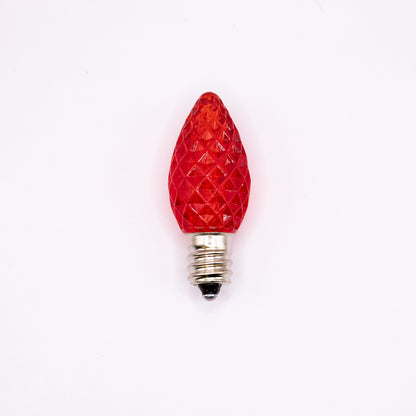 C7 LED Faceted Bulb | 12 Colors